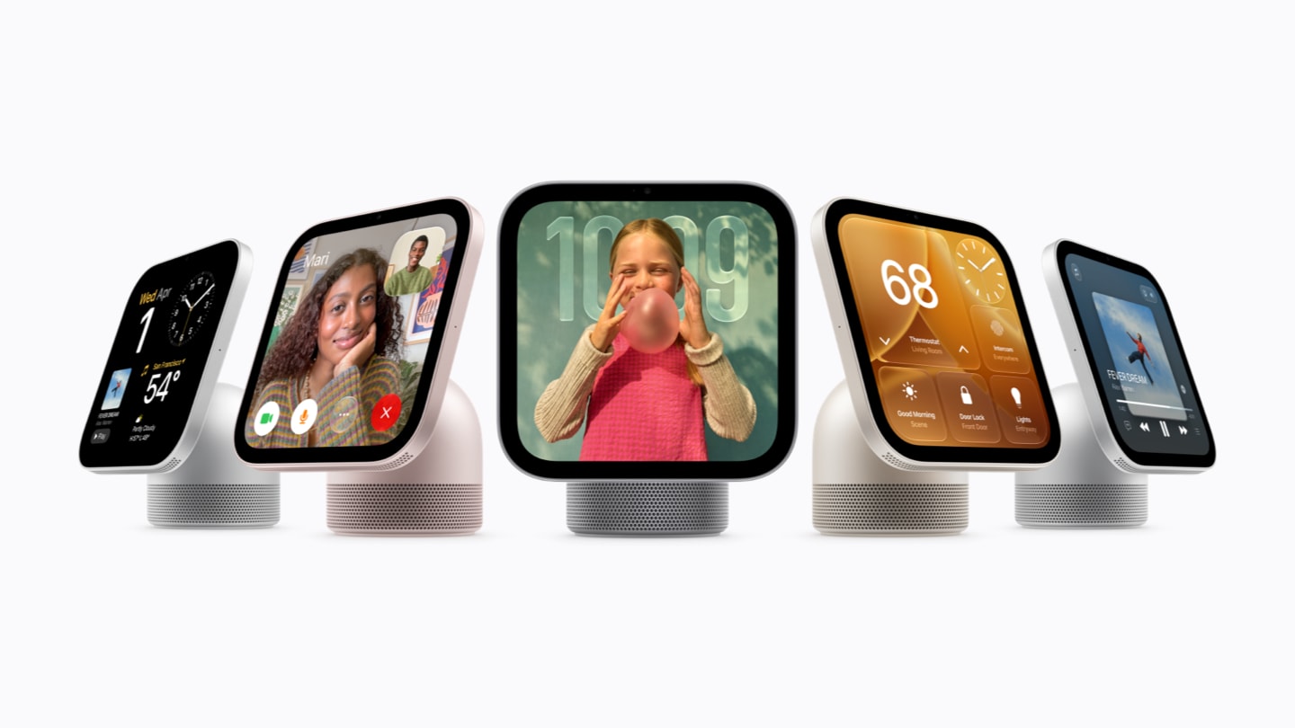 Apple HomeView tabletop and wall-mounted models