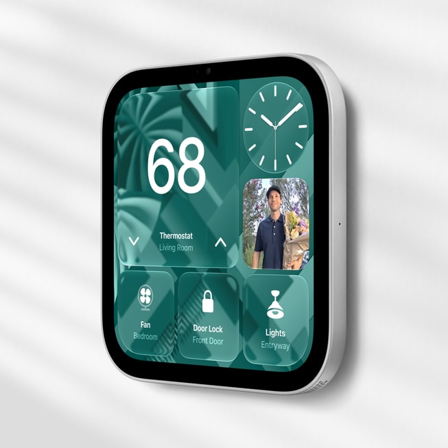 Official Apple photograph of wall-mounted HomeView